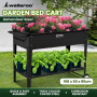 Wallaroo Garden Bed Raised 108.5 x 50.5 x 80cm Galvanized Steel  Black thumbnail 10