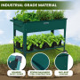 Wallaroo Garden Bed Cart Raised Planter Box 108.5 x 50.5 x 80cm Galvanized Steel - Green thumbnail 5