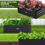 Wallaroo Garden Bed 100 x 60 x 30cm Galvanized Steel - Black thumbnail 5