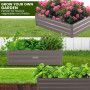 Wallaroo Garden Bed 100 x 60 x 30cm Galvanized Steel - Gre thumbnail 5