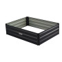 Wallaroo Garden Bed 120 x 90 x 30cm Galvanized Steel - Black thumbnail 1