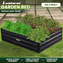 Wallaroo Garden Bed 120 x 90 x 30cm Galvanized Steel - Black thumbnail 9