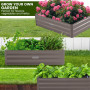 Wallaroo Garden Bed 150 x 90 x 30cm Galvanized Steel - Grey thumbnail 5
