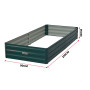 Wallaroo Garden Bed 210 x 90 x 30cm Galvanized Steel - Green thumbnail 4
