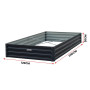 Wallaroo Garden Bed 240 x 120 x 30cm Galvanized Steel - Black thumbnail 4
