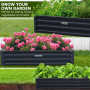 Wallaroo 150 x 90 x 30cm Galvanized Steel Garden Bed - Black thumbnail 5