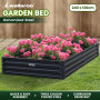 Wallaroo Garden Bed 240 x 120 x 30cm Galvanized Steel - Black thumbnail 10