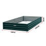 Wallaroo Garden Bed 240 x 120 x 30cm Galvanized Steel - Green thumbnail 4