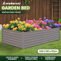 Wallaroo Garden Bed 240 x 120 x 57cm Galvanized Steel - Grey thumbnail 10