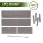 Wallaroo Garden Bed 240 x 120 x 57cm Galvanized Steel - Grey thumbnail 8