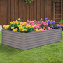 Wallaroo Garden Bed 240 x 120 x 57cm Galvanized Steel - Grey thumbnail 9