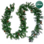 Christabelle Yuletide Glow Prelit Christmas Garland - 274cm thumbnail 4