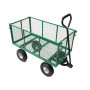 Steel Mesh Garden Trolley Cart - Green thumbnail 4