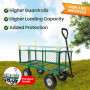 Steel Mesh Garden Trolley Cart - Green thumbnail 5