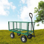 Steel Mesh Garden Trolley Cart - Green thumbnail 9