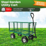 Steel Mesh Garden Trolley Cart - Green thumbnail 10