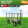 Steel Mesh Garden Trolley Cart - Hammer Grey thumbnail 10