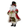 Christabelle 46cm Standing Santa Claus Figurine with Top Hat Traditional Red Green Tabletop Christmas Decoration thumbnail 4