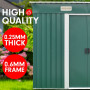 Garden Shed Flat 4ft x 6ft Outdoor Storage Shelter - Green thumbnail 6