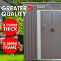 Garden Shed Flat 4ft x 6ft Outdoor Storage Shelter - Grey thumbnail 6