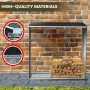 Wallaroo Wood Storage Shed Galvanized Steel - Black thumbnail 6