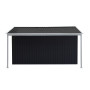 Wallaroo 10x8ft Zinc Steel Garden Shed with Open Storage - Black thumbnail 3