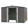 Garden Shed Spire Roof 8ft x 8ft Outdoor Storage Shelter - Grey thumbnail 1