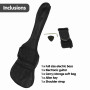 Karrera 39in Electric Guitar Bass Music 4-String Instrument Full Size Sunburst thumbnail 6