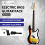 Karrera 39in Electric Guitar Bass Music 4-String Instrument Full Size Sunburst thumbnail 7