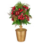 Christabelle 36cm Christmas Tabletop Topiary Berries & Baubles thumbnail 1