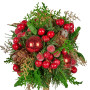 Christabelle 36cm Christmas Tabletop Topiary Berries & Baubles thumbnail 2