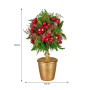 Christabelle 36cm Christmas Tabletop Topiary Berries & Baubles thumbnail 3