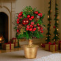 Christabelle 36cm Christmas Tabletop Topiary Berries & Baubles thumbnail 9