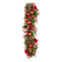 Christabelle 1m Christmas Garland with Red Berries & Pine Cones Baubles Berries Tree Decoration Ornament Red Green thumbnail 1