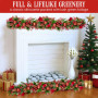 Christabelle 1m Christmas Garland with Red Berries & Pine Cones Baubles Berries Tree Decoration Ornament Red Green thumbnail 4