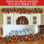 Christabelle 1m Christmas Garland with Red Berries & Pine Cones Baubles Berries Tree Decoration Ornament Red Green thumbnail 8