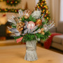 Christabelle 33cm Christmas Bouquet - Christmas Blush thumbnail 9