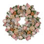 Christabelle 71cm Christmas Wreath Lush Pink Front Door Decoration Jewelled Baubles Flowers Pine Cones Ribbons Ornaments thumbnail 1