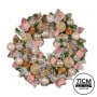 Christabelle 71cm Christmas Wreath Lush Pink Front Door Decoration Jewelled Baubles Flowers Pine Cones Ribbons Ornaments thumbnail 3