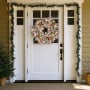 Christabelle 71cm Christmas Wreath Lush Pink Front Door Decoration Jewelled Baubles Flowers Pine Cones Ribbons Ornaments thumbnail 7