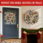 Christabelle 56cm Christmas Wreath Lush Pink Front Door Decoration Jewelled Baubles Flowers Pine Cones Ribbons thumbnail 8