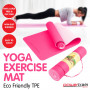 Powertrain Eco Friendly TPE Yoga Exercise Mat - Pink thumbnail 5