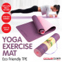 Powertrain Eco Friendly TPE Yoga Exercise Pilates Mat - Purple thumbnail 4