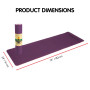 Powertrain TPE Pilates Exercise Yoga Mat 8mm - Dark Purple thumbnail 4