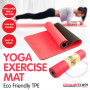 Powertrain Eco Friendly TPE Yoga Exercise Pilates Mat - Red thumbnail 5