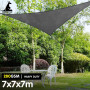 Wallaroo 280GSM Outdoor Sun Shade Sail Canopy Grey Triangle 7m x 7m x 7m thumbnail 8