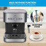 Hauffmann Davis Espresso Coffee Machine Automatic Italian Pump Frother thumbnail 5