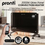 Pronti Glass Panel Convection Heater with Remote Control LED Display 1000W/2000W thumbnail 11