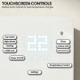 Pronti Glass Panel Convection Heater with Remote Control LED Display White thumbnail 7
