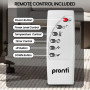 Pronti Glass Panel Convection Heater with Remote Control LED Display White thumbnail 8
